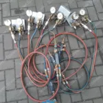 4x Zestaw do spawania Tlen Acetylen/ Manometry