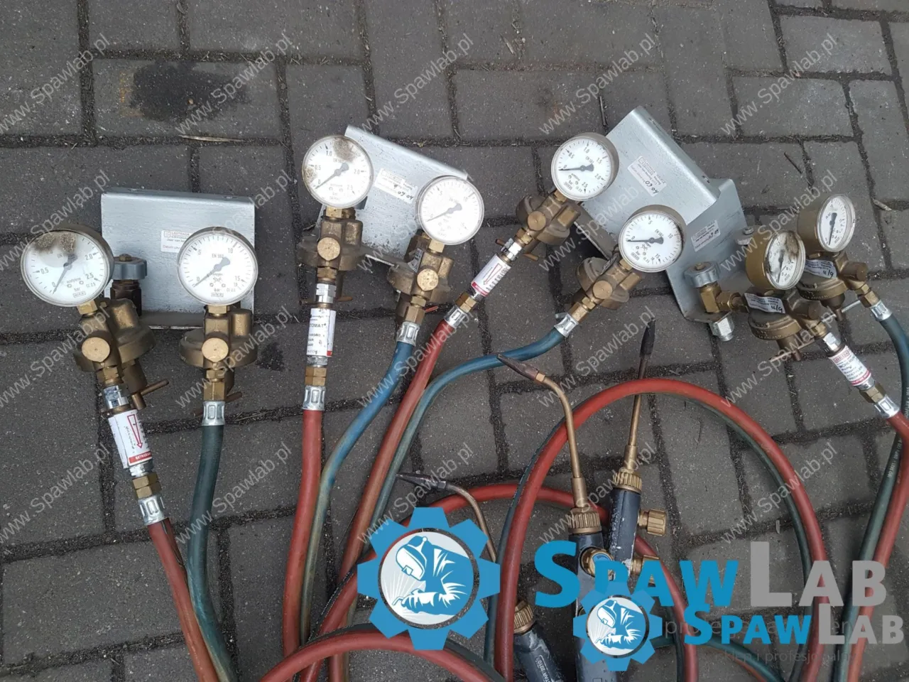 4x Zestaw do spawania Tlen Acetylen/ Manometry, zdjęcie 2