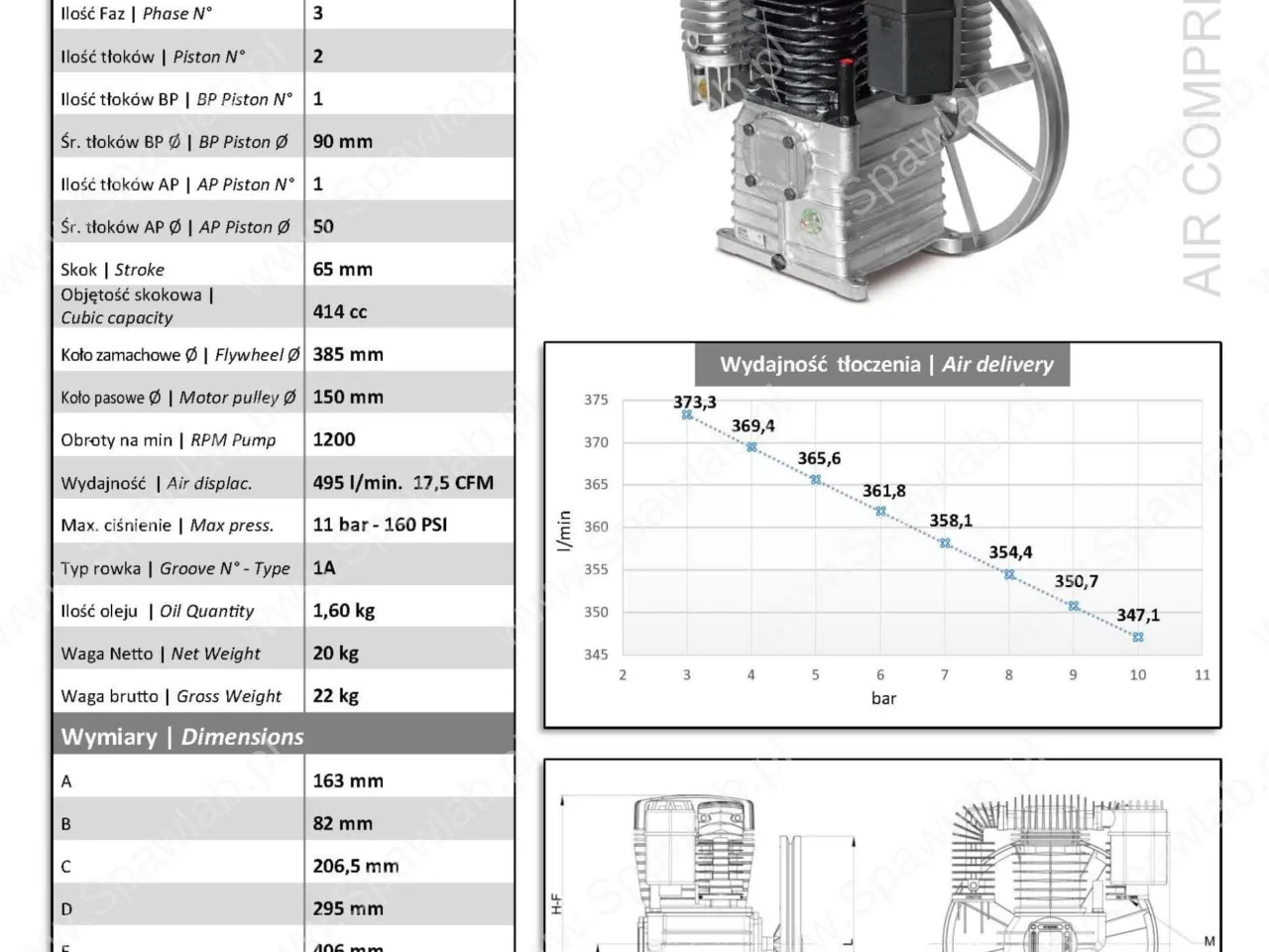 Agregat sprężarkowy SHAMAL K25 3 kW, zdjęcie 6