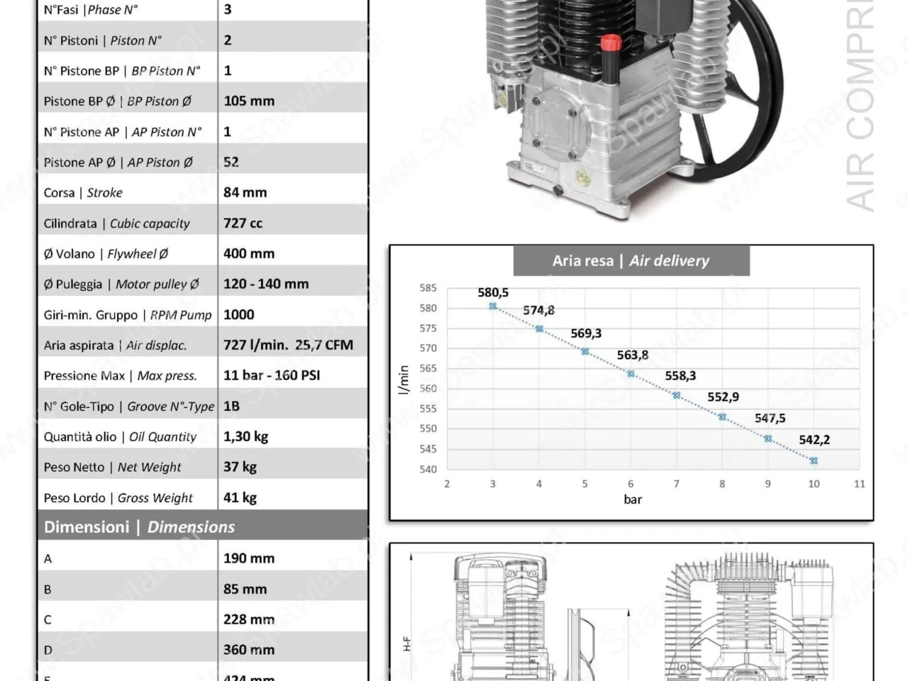Agregat sprężarkowy SHAMAL K30 4kW, zdjęcie 6
