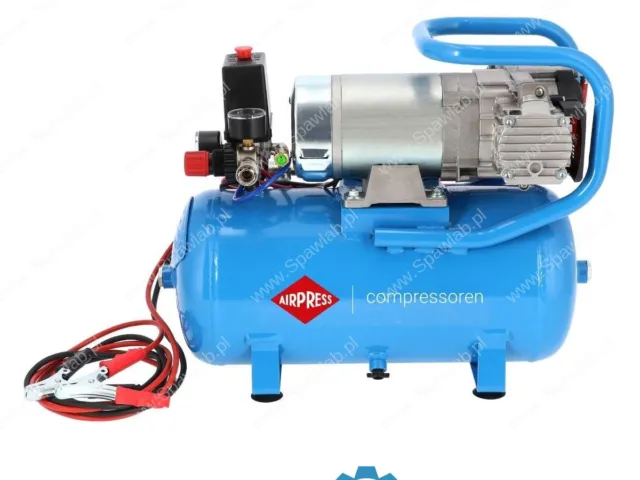 Airpress Cichy kompresor bezolejowy dwutłokowy DC 24-225/15 10 bar 0.75 KM/0.55 kW 24V 180 l/min 15 l