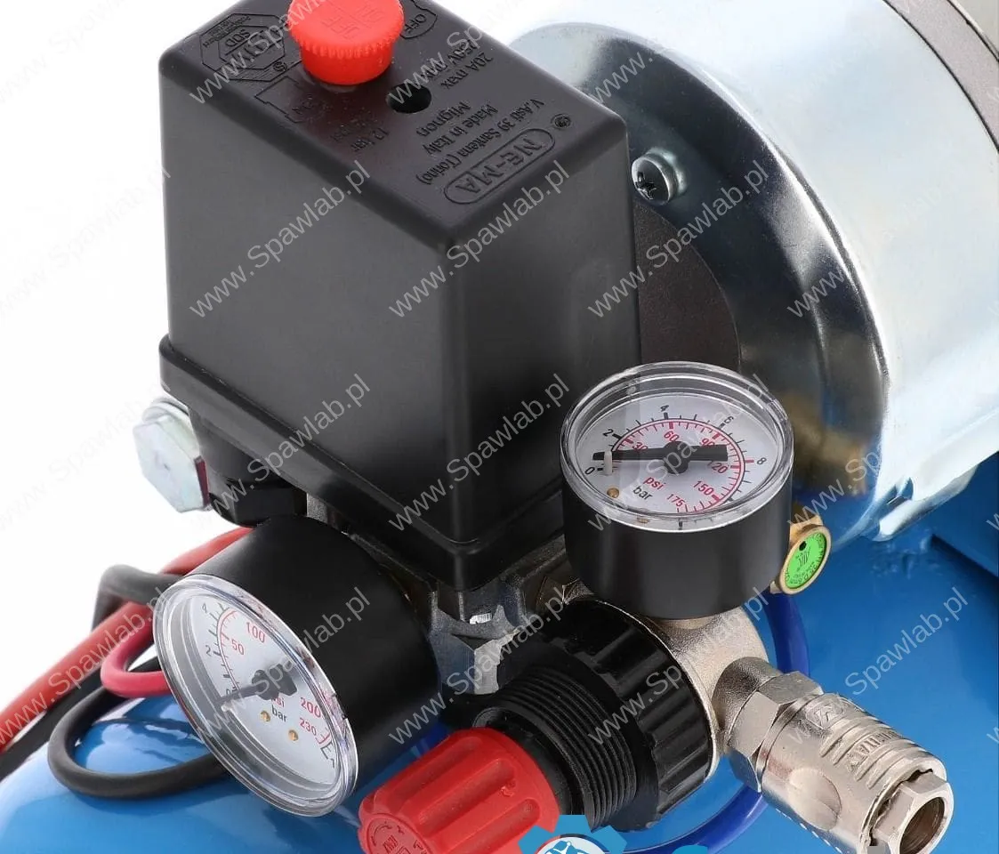 Airpress Cichy kompresor bezolejowy dwutłokowy DC 24-225/15 10 bar 0.75 KM/0.55 kW 24V 180 l/min 15 l, zdjęcie 8