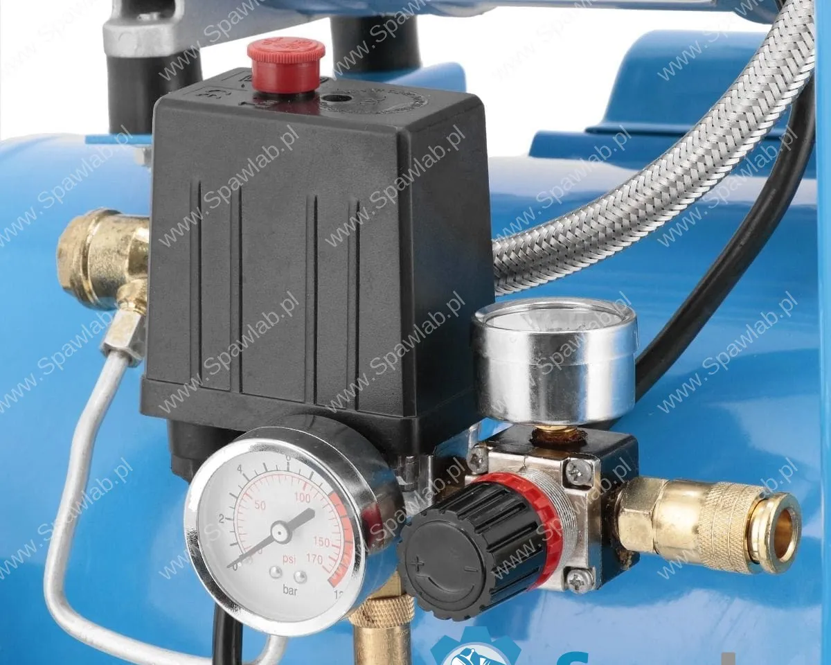 Airpress Cichy kompresor bezolejowy dwutłokowy LMO 25-250 8 bar 2 KM/1.5 kW 150 l/min 24 l, zdjęcie 11