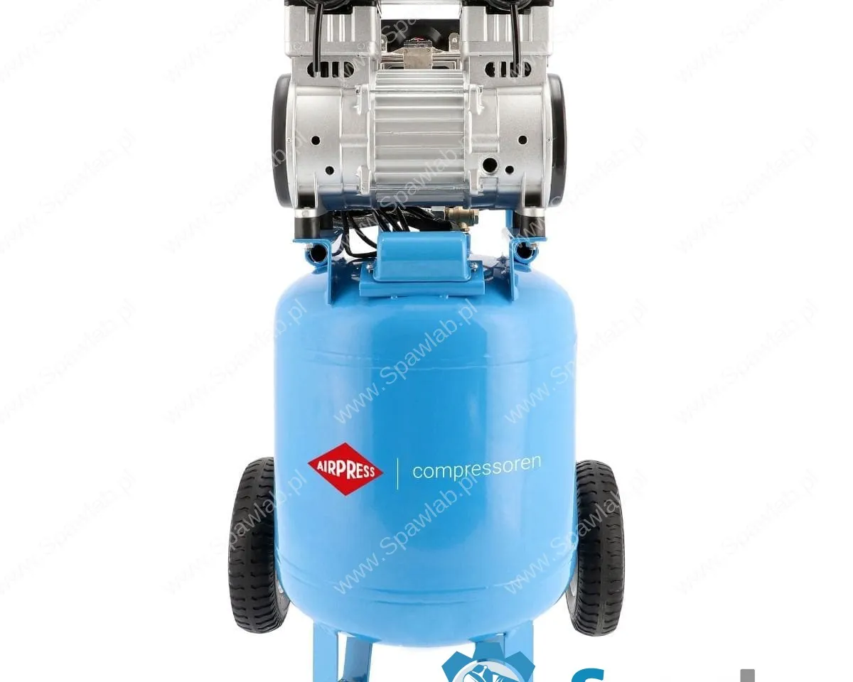 Airpress Cichy kompresor bezolejowy dwutłokowy pionowy 8 bar 2 KM/1.5 kW 150 l/min 38 l LMVO 40-250