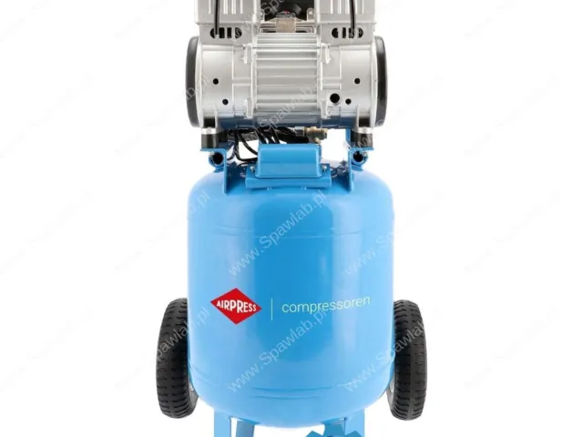 Airpress Cichy kompresor bezolejowy dwutłokowy pionowy 8 bar 2 KM/1.5 kW 150 l/min 38 l LMVO 40-250