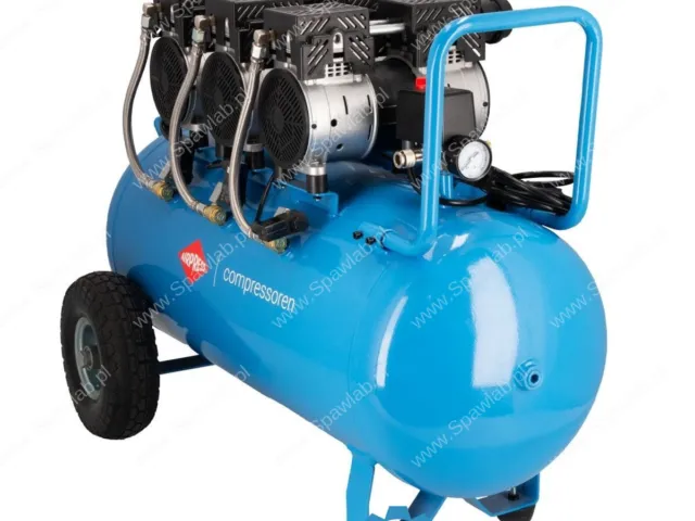 Airpress Cichy kompresor bezolejowy LMO 90-380 8 bar 3 KM (3 x 1 KM) / 2,25 kW 280 l/min 90 l