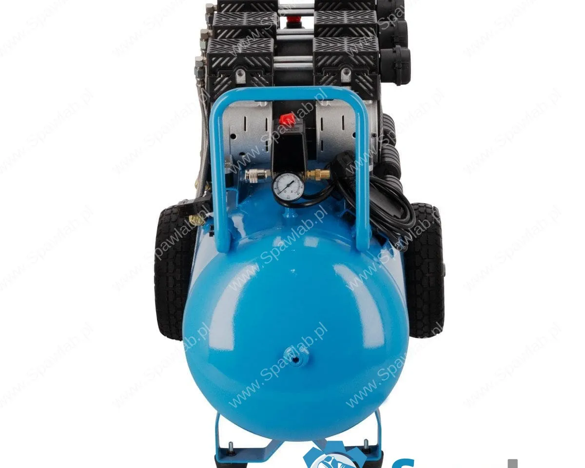 Airpress Cichy kompresor bezolejowy LMO 90-380 8 bar 3 KM (3 x 1 KM) / 2,25 kW 280 l/min 90 l, zdjęcie 2