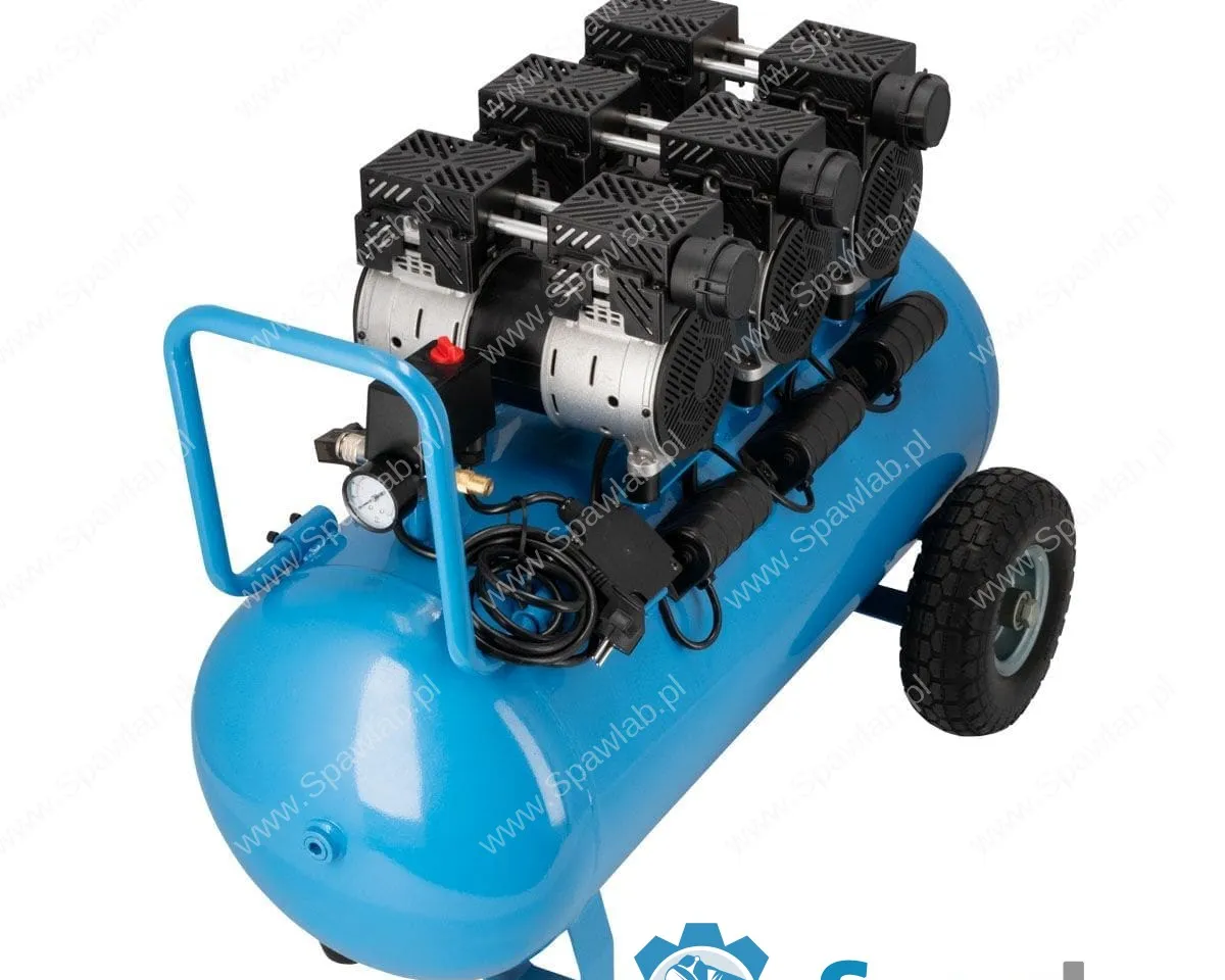 Airpress Cichy kompresor bezolejowy LMO 90-380 8 bar 3 KM (3 x 1 KM) / 2,25 kW 280 l/min 90 l, zdjęcie 3