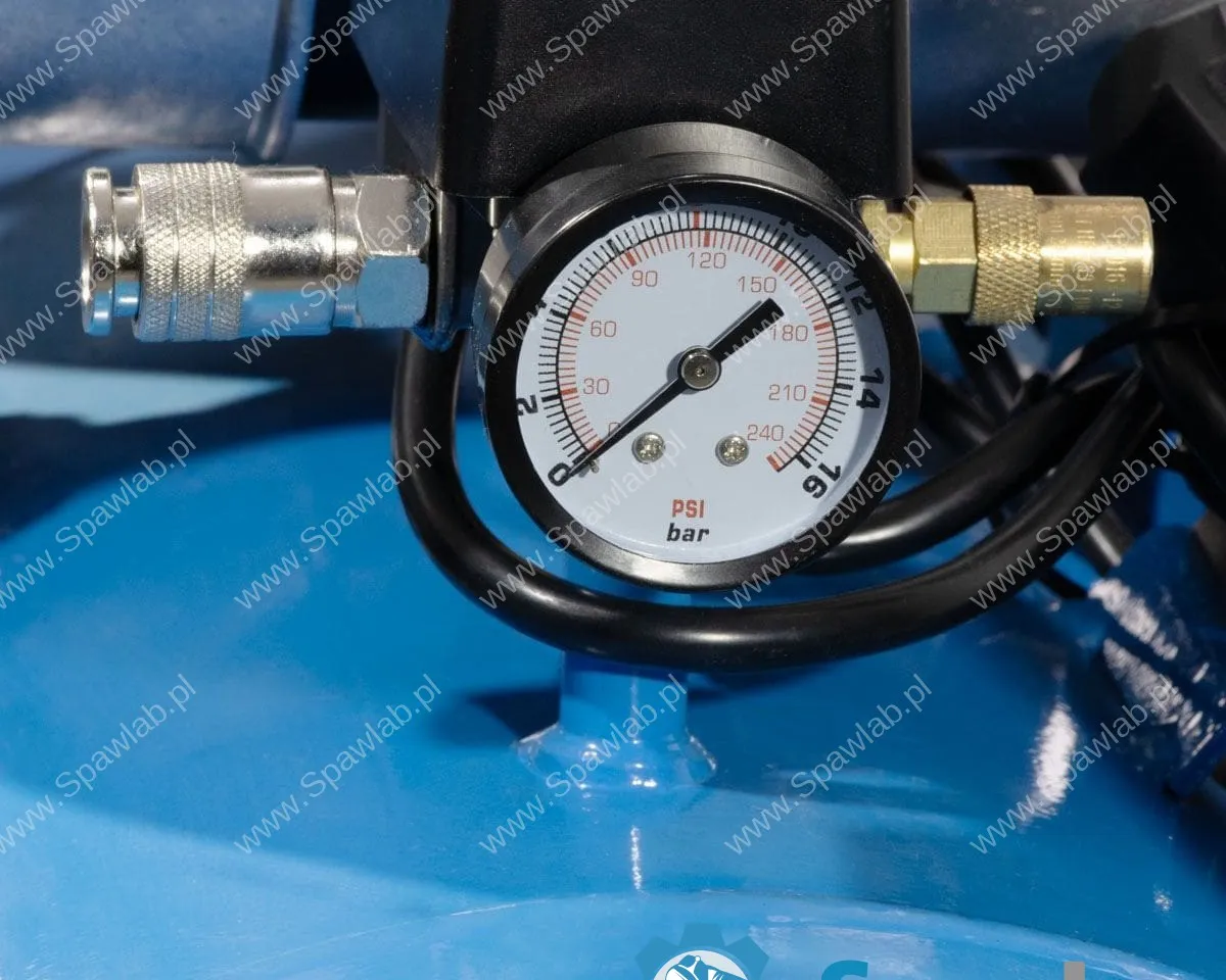 Airpress Cichy kompresor bezolejowy LMO 90-380 8 bar 3 KM (3 x 1 KM) / 2,25 kW 280 l/min 90 l, zdjęcie 6