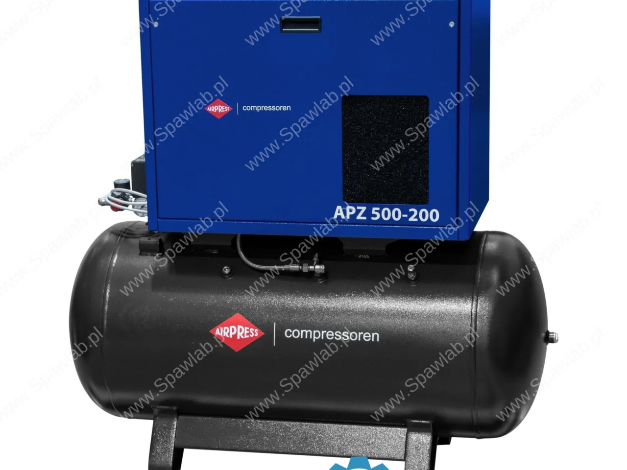Airpress Cichy kompresor dwutłokowy APZ 500-200 10 bar 4 KM/3 kW 378 l/min 200 l, zdjęcie 2