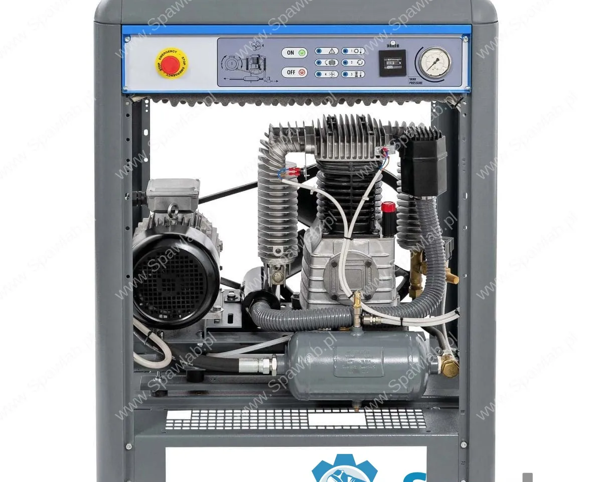 Airpress Cichy kompresor dwutłokowy APZ 900+ 11 bar 7.5 KM/5.5 kW 400V 665 l/min 3 l - połączenie gwiazda-trójkąt, zdjęcie 9