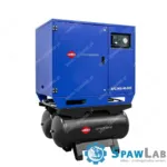 Airpress Cichy kompresor dwutłokowy APZ 900-90-90S 10 bar 7.5 KM/5.5 kW 611 l/min 2×90 l - połączenie gwiazda-trójkąt, zdjęcie 4