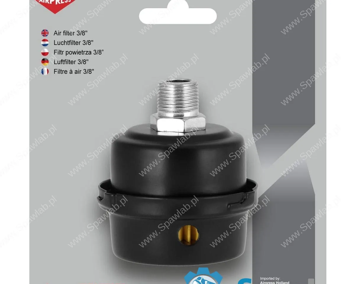 Airpress Filtr powietrza do kompresora 3/8" metalowy