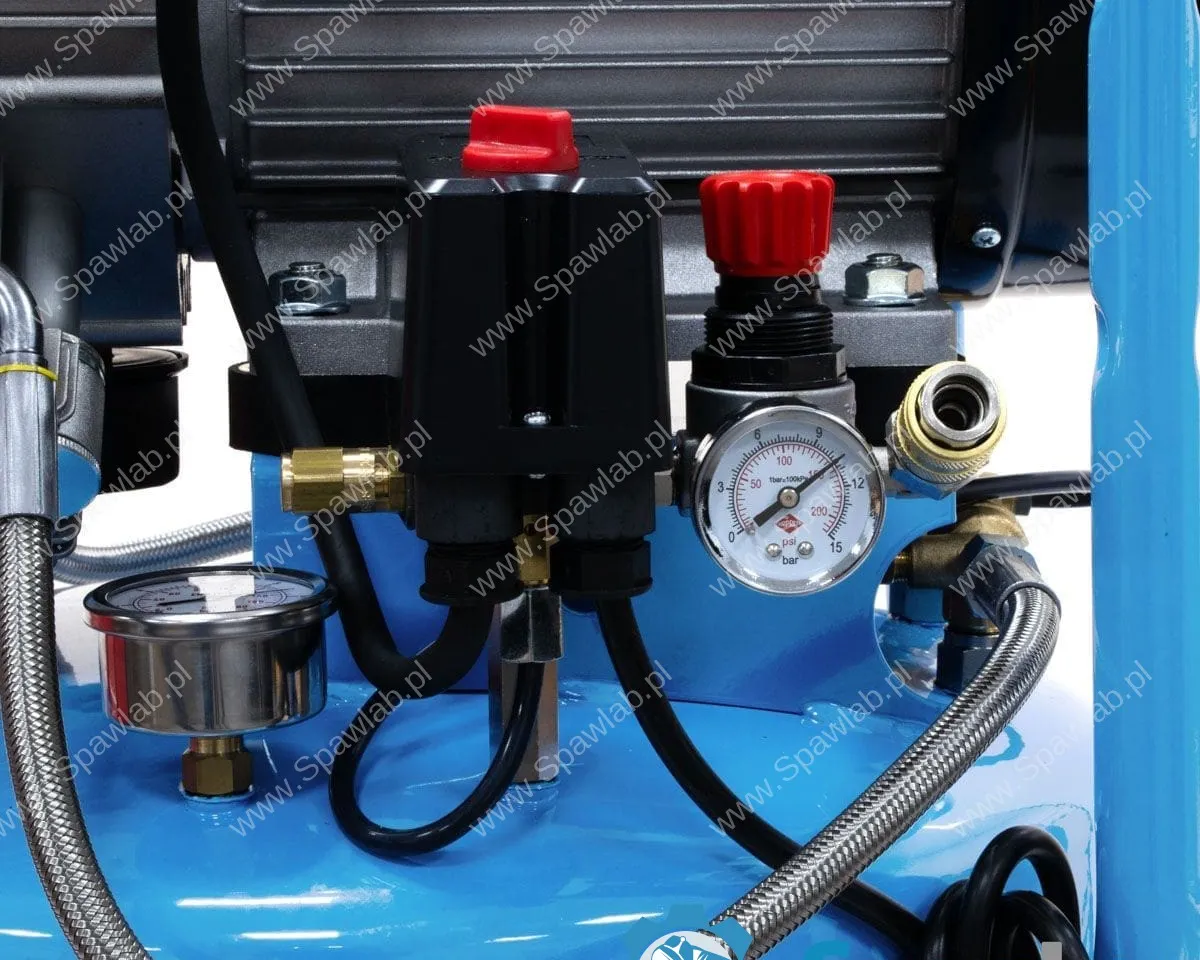 Airpress Kompresor bezolejowy czterotłokowy pionowy LMVO 90-440 10 bar 3.0 KM / 2.2 kW 350 l/min 90l, zdjęcie 8