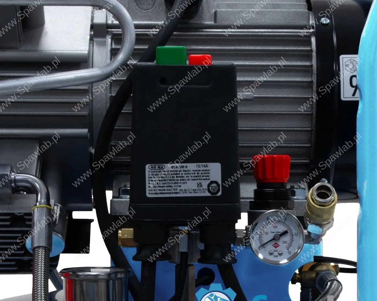 Airpress Kompresor bezolejowy pionowy LMVO 90-580 10 bar 3.0 KM / 2.2 kW 400V 400 l/min 90l, zdjęcie 8