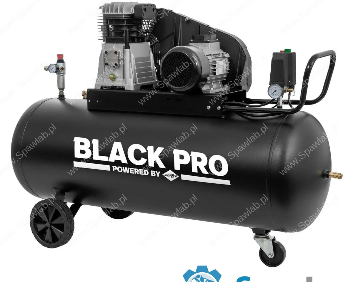 Airpress Kompresor dwutłokowy Black Pro B2800B 10 bar 3 KM/2.2 kW 289.3 l/min 200 l, zdjęcie 2