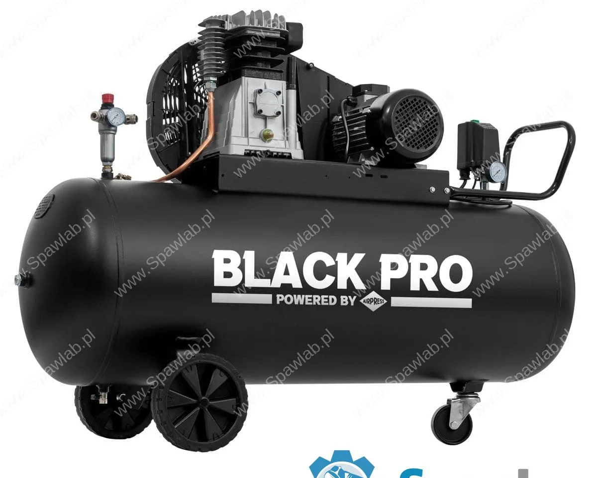 Airpress Kompresor dwutłokowy Black Pro B2800B 10 bar 3 KM/2.2 kW 289.3 l/min 200 l, zdjęcie 3