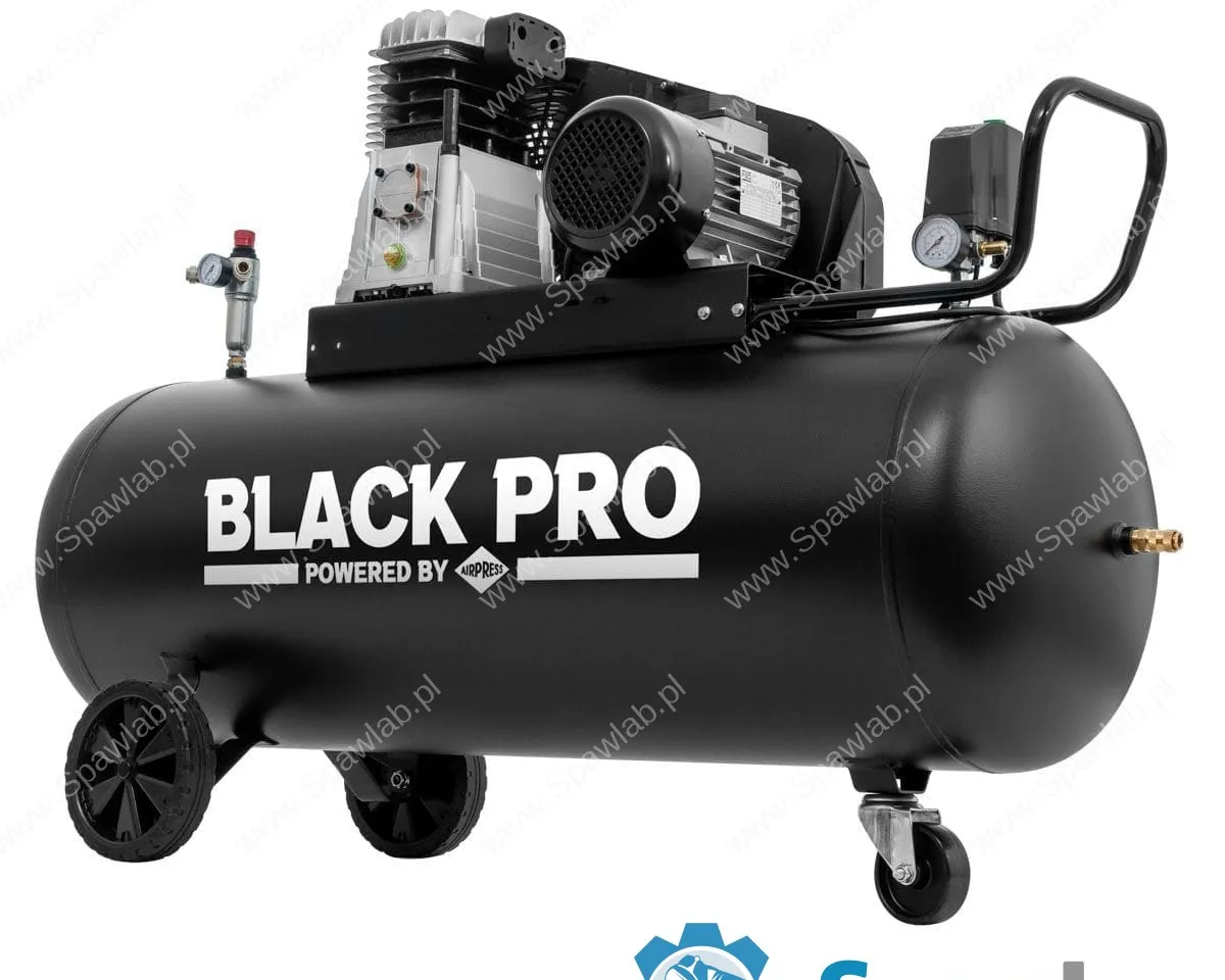 Airpress Kompresor dwutłokowy Black Pro B2800B 10 bar 3 KM/2.2 kW 289.3 l/min 200 l, zdjęcie 5