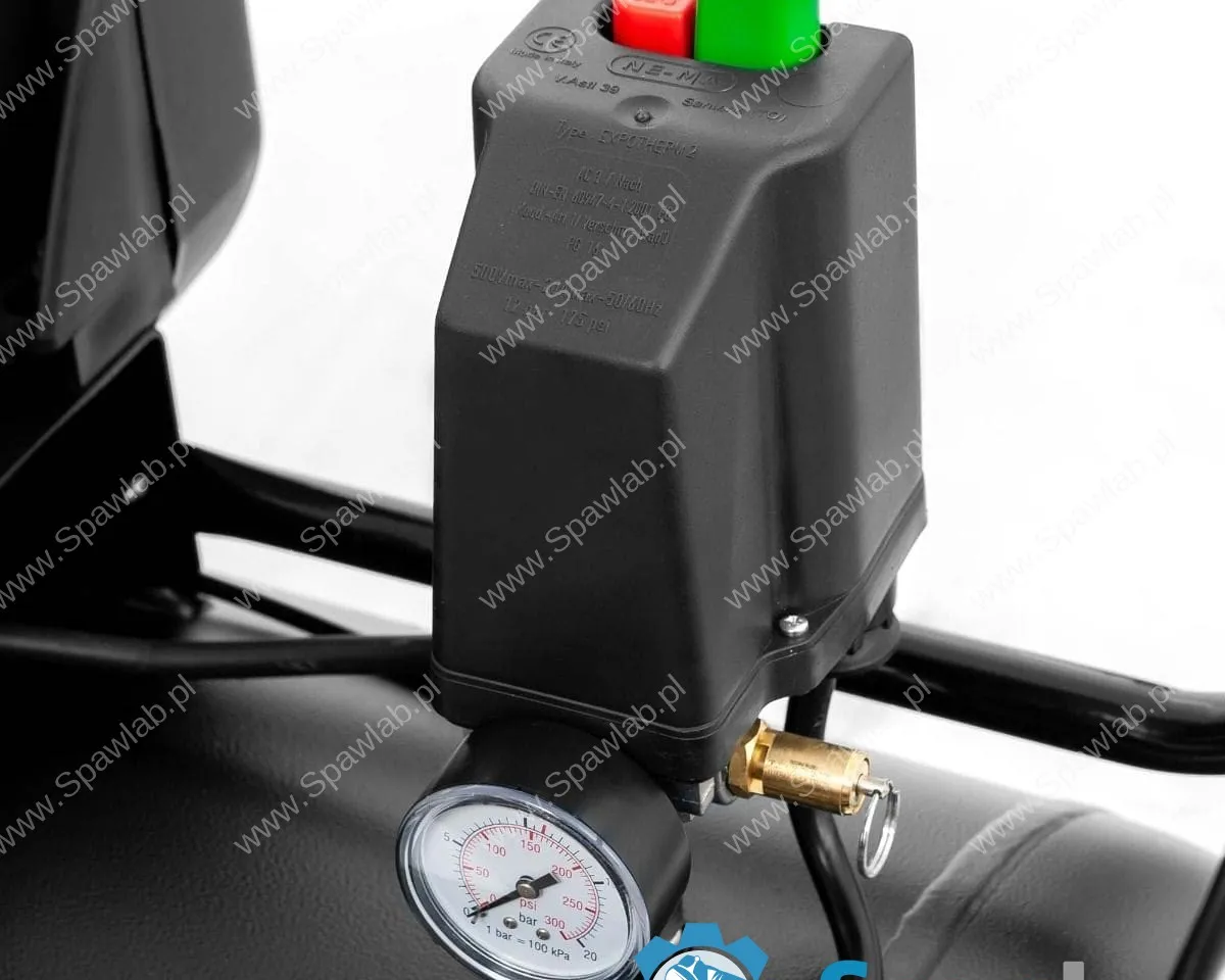 Airpress Kompresor dwutłokowy Black Pro B3800B 10 bar 4 KM/3 kW 368.2 l/min 200 l, zdjęcie 10