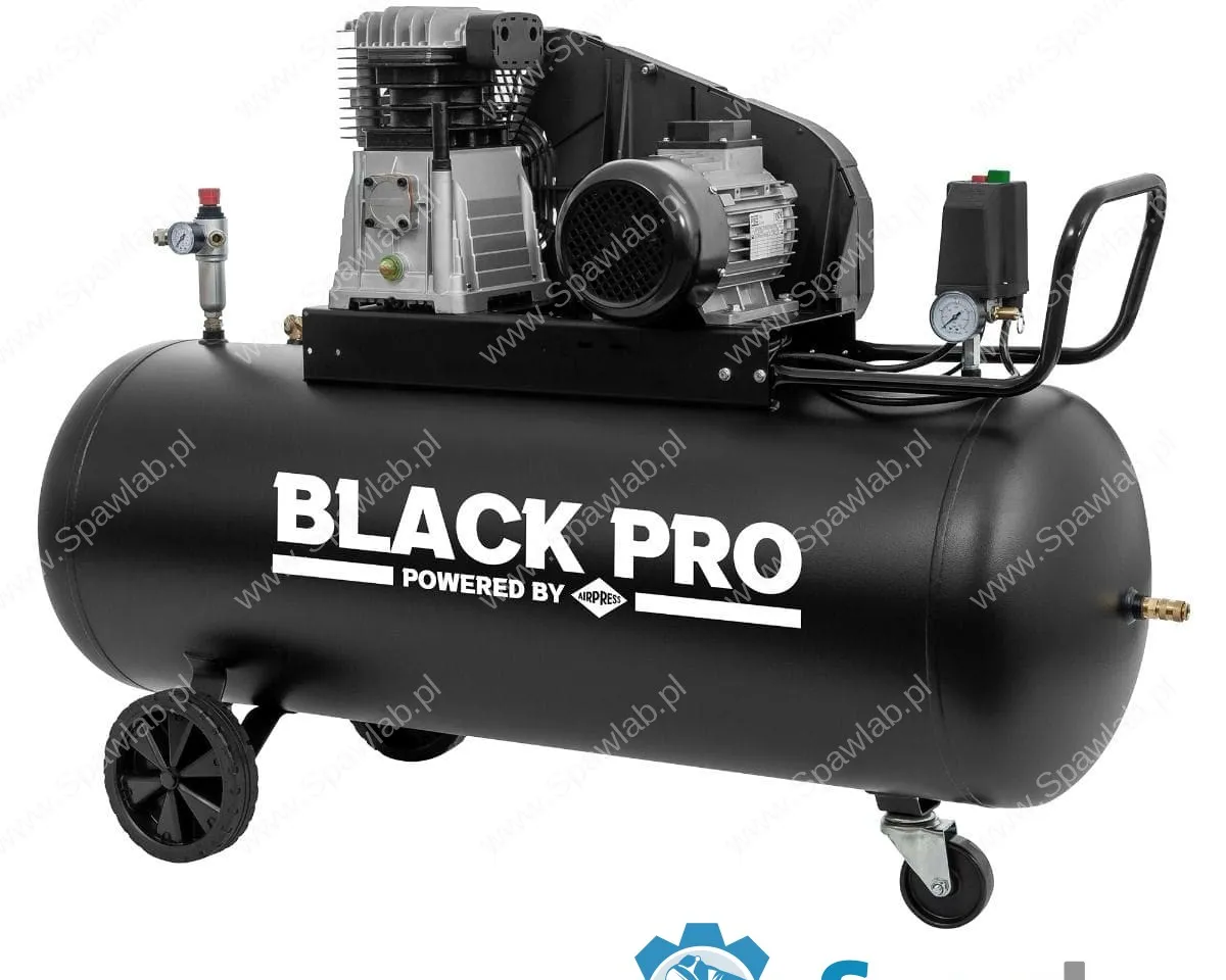 Airpress Kompresor dwutłokowy Black Pro B3800B 10 bar 4 KM/3 kW 368.2 l/min 200 l, zdjęcie 2
