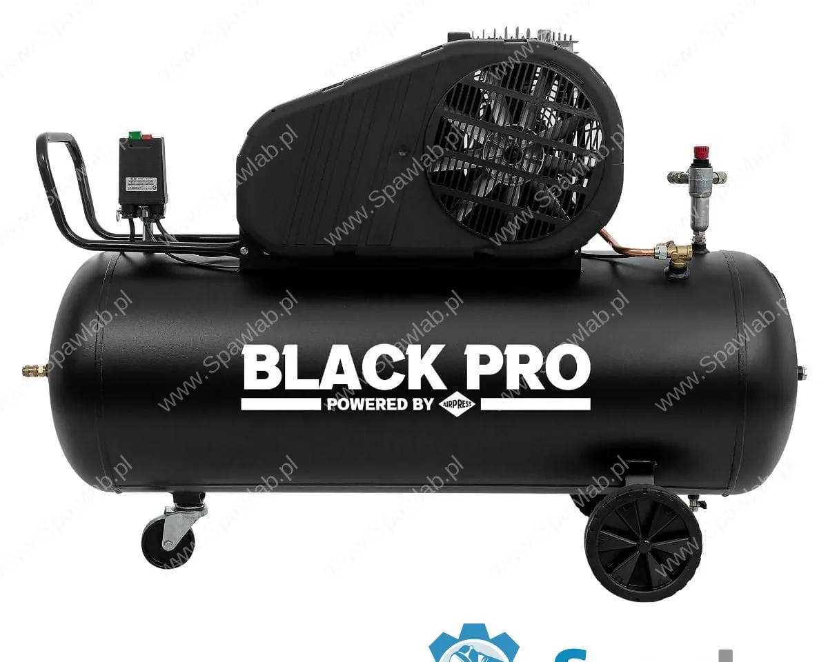 Airpress Kompresor dwutłokowy Black Pro B3800B 10 bar 4 KM/3 kW 368.2 l/min 200 l, zdjęcie 3