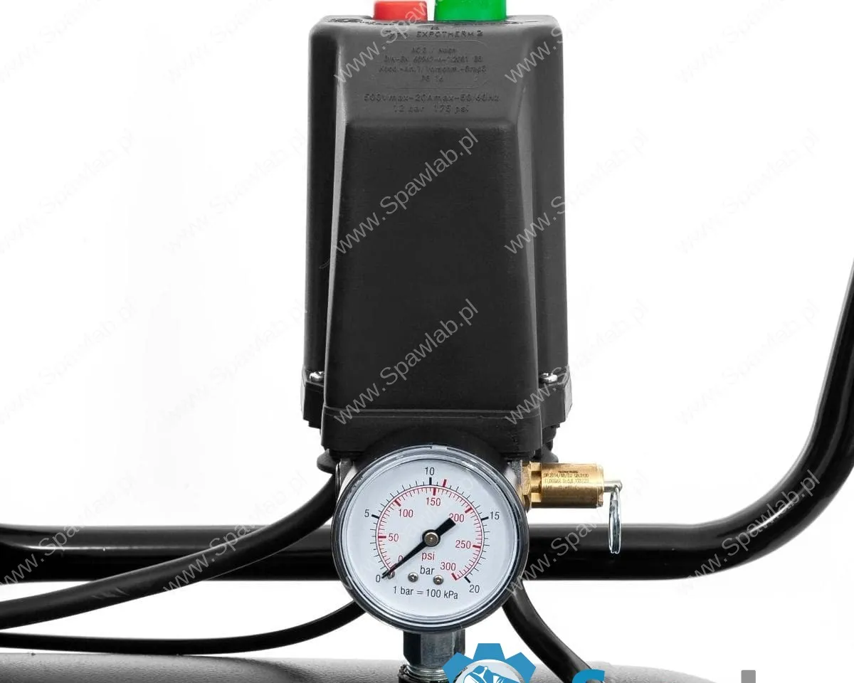 Airpress Kompresor dwutłokowy Black Pro B3800B 10 bar 4 KM/3 kW 368.2 l/min 200 l, zdjęcie 9