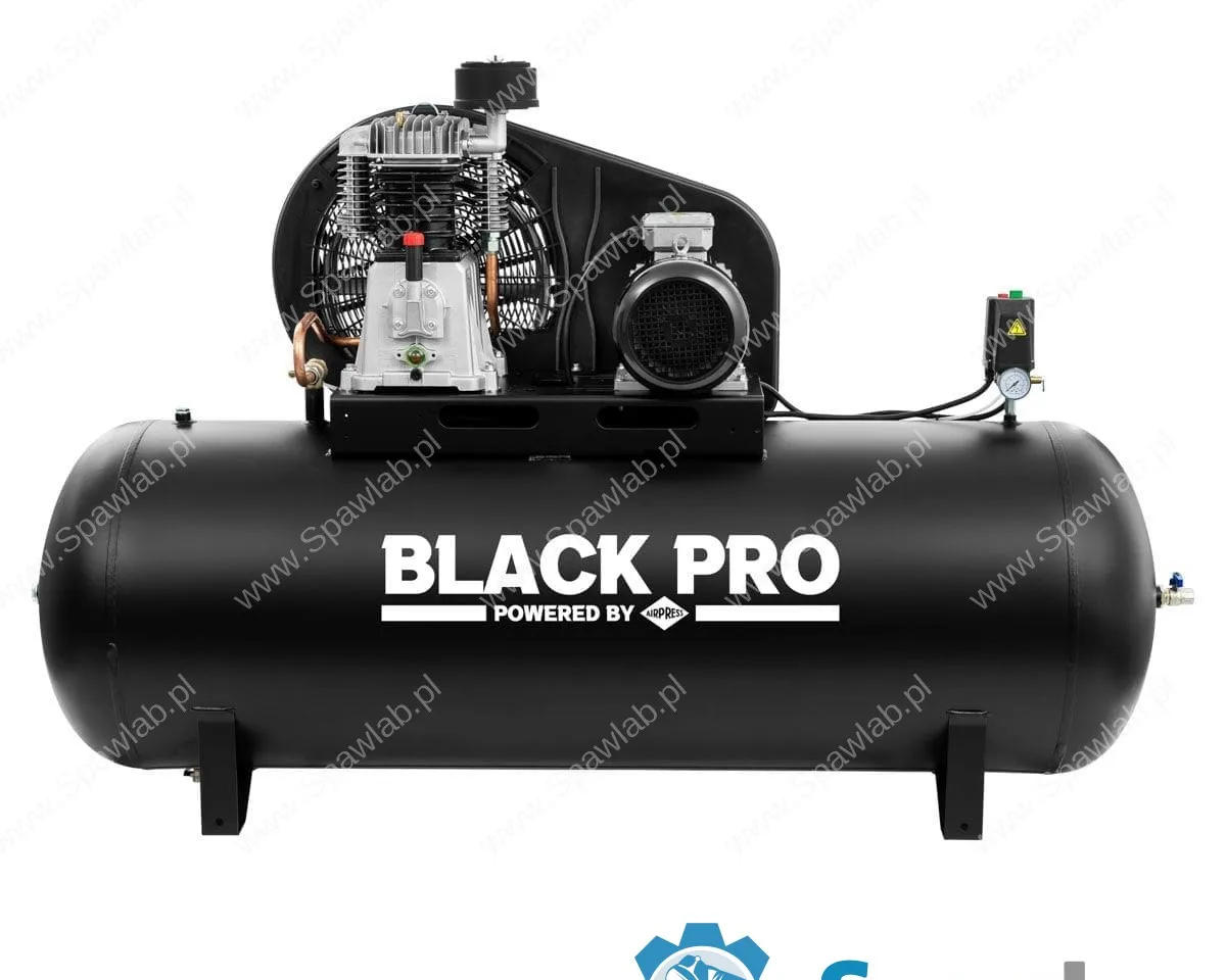Airpress Kompresor dwutłokowy Black Pro NB10 11 bar 10 KM/7.5 kW 927,6 l/min 500 l