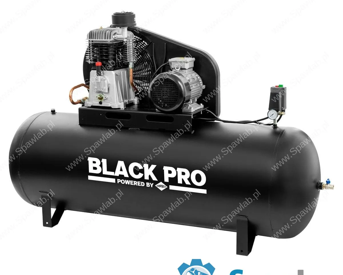 Airpress Kompresor dwutłokowy Black Pro NB10 11 bar 10 KM/7.5 kW 927,6 l/min 500 l, zdjęcie 2