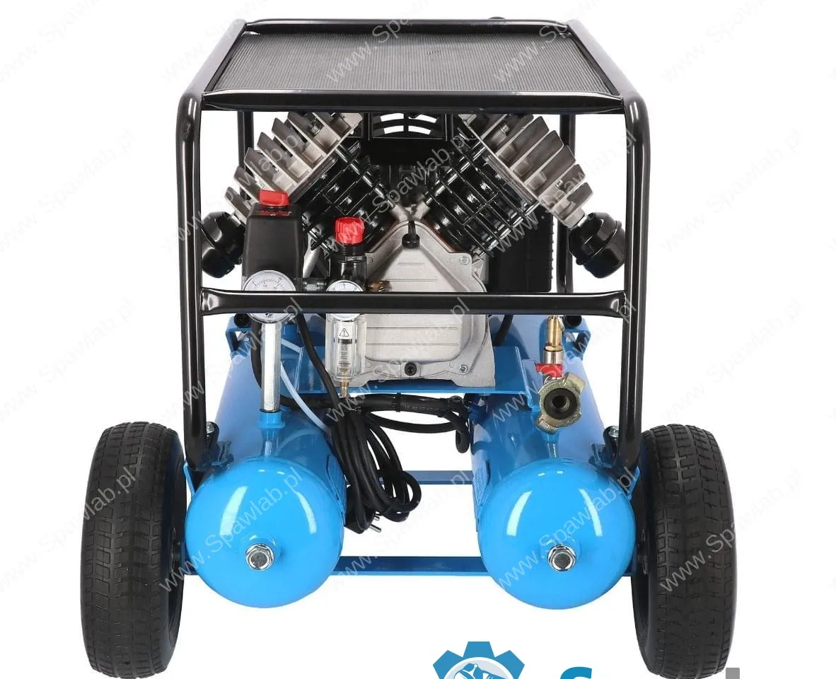 Airpress Kompresor dwutłokowy BLM 22-410 10 bar 3 KM/2.2 kW 328 l/min 2 x 11 l, zdjęcie 6