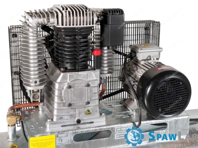 Airpress Kompresor dwutłokowy G 1000-500 Pro 11 bar 7.5 KM/5.5 kW 400V 696 l/min 500 l galwanizowany