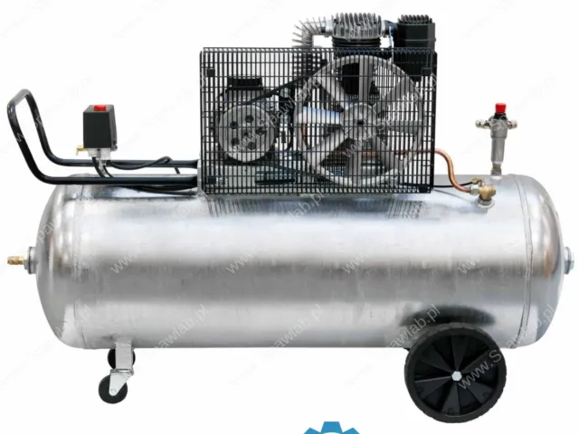 Airpress Kompresor dwutłokowy G 600-200 Pro 10 bar 4 KM/3 kW 400V 403 l/min 200 l galwanizowany