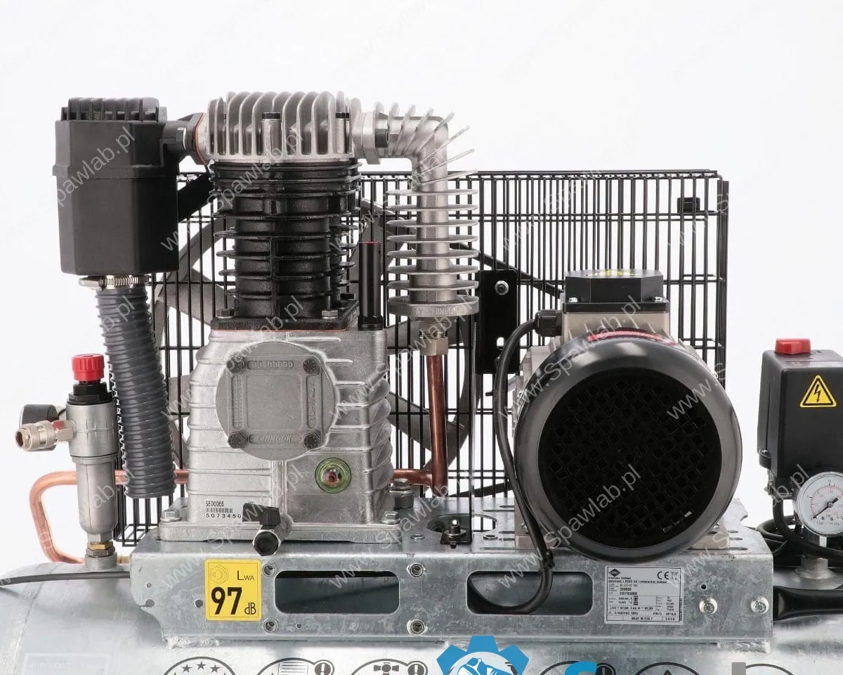 Airpress Kompresor dwutłokowy G 625-90 Pro 10 bar 4 KM/3 kW 400V 403 l/min 90 l galwanizowany