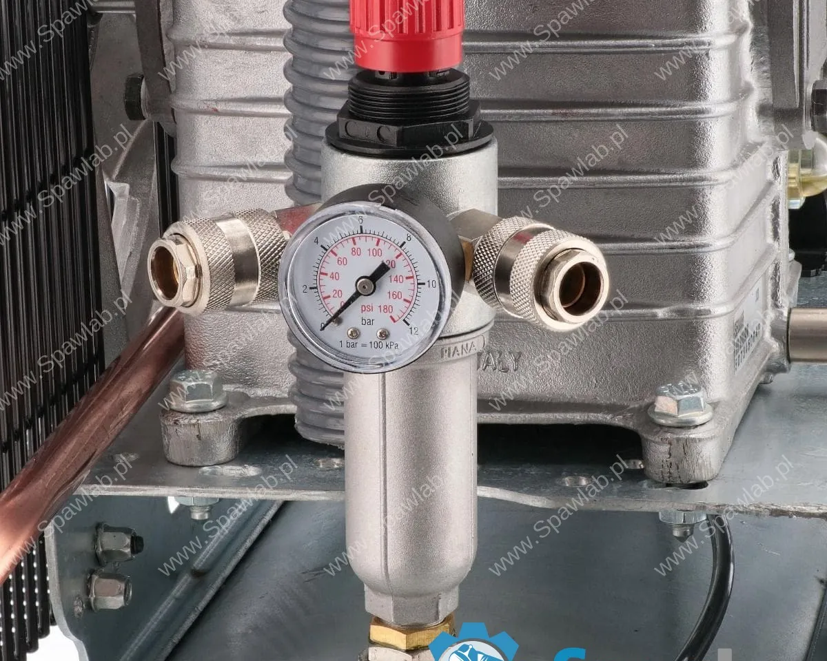 Airpress Kompresor dwutłokowy G 625-90 Pro 10 bar 4 KM/3 kW 400V 403 l/min 90 l galwanizowany, zdjęcie 10