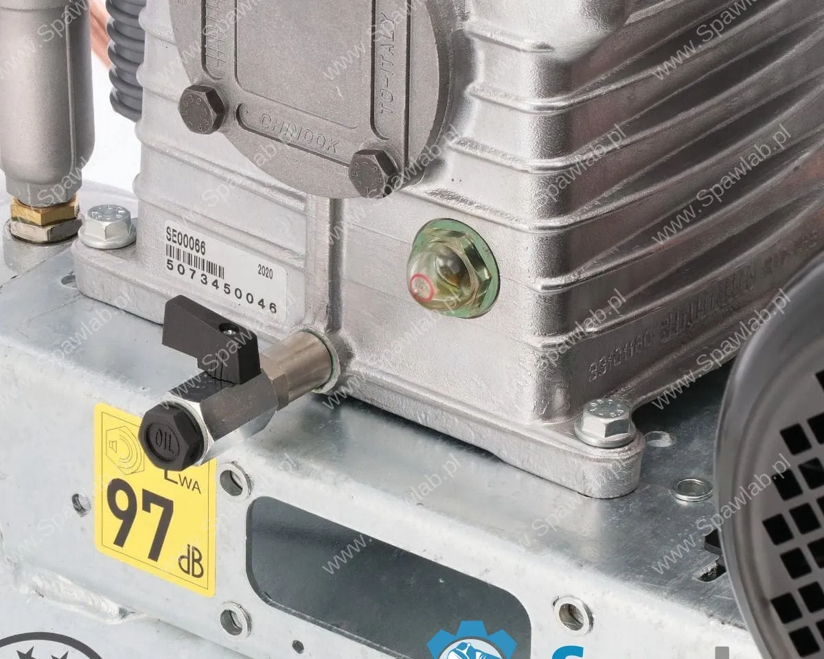 Airpress Kompresor dwutłokowy G 625-90 Pro 10 bar 4 KM/3 kW 400V 403 l/min 90 l galwanizowany, zdjęcie 4