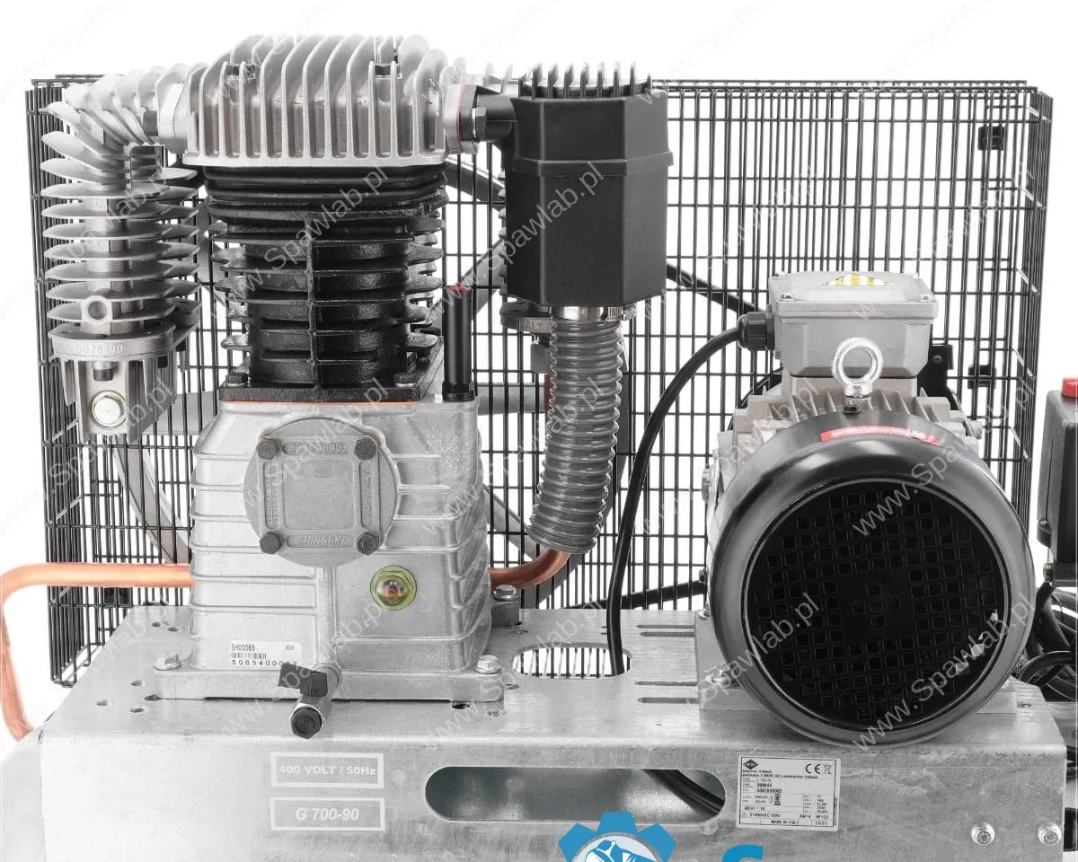 Airpress Kompresor dwutłokowy G 700-90 Pro 11 bar 5.5 KM/4 kW 400V 441 l/min 90 l galwanizowany