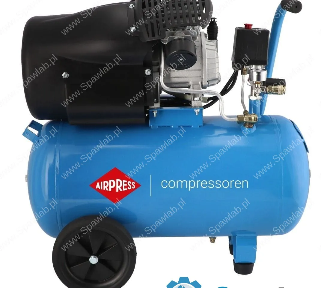 Airpress Kompresor dwutłokowy HL 425-50 + zestaw klucz pneumatyczny i akcesoria, zdjęcie 2