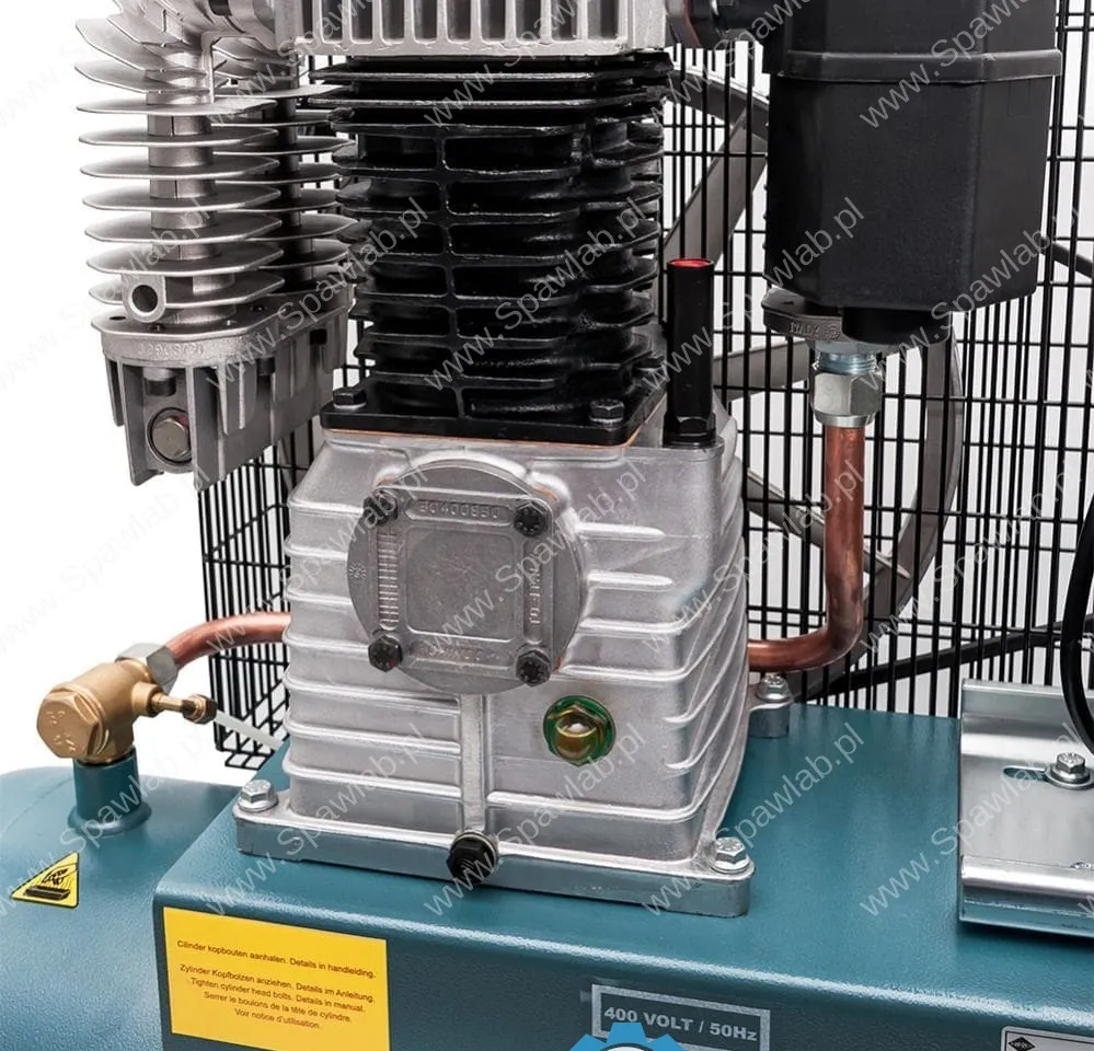Airpress Kompresor dwutłokowy K 100-450 14 bar 3 KM/2.2 kW 400V 238 l/min 100 l, zdjęcie 12