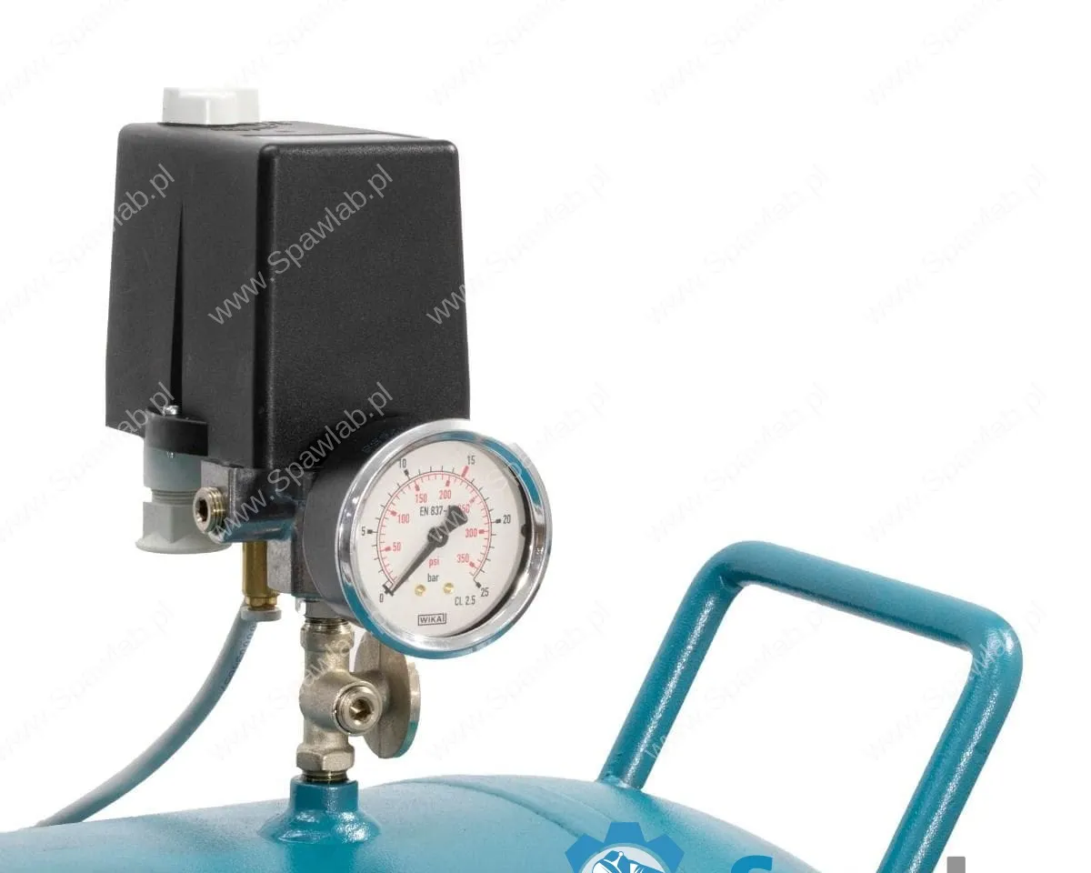 Airpress Kompresor dwutłokowy K 500-1000S 14 bar 7.5 KM/5.5 kW 400V 481 l/min 500 l - połączenie gwiazda-trójkąt, zdjęcie 3