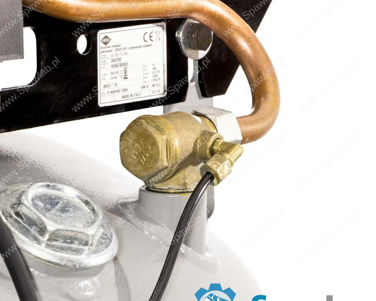Airpress Kompresor dwutłokowy pionowy VK 700-270 Pro 11 bar 5.5 KM/4 kW 400V 441 l/min 270 l, zdjęcie 6