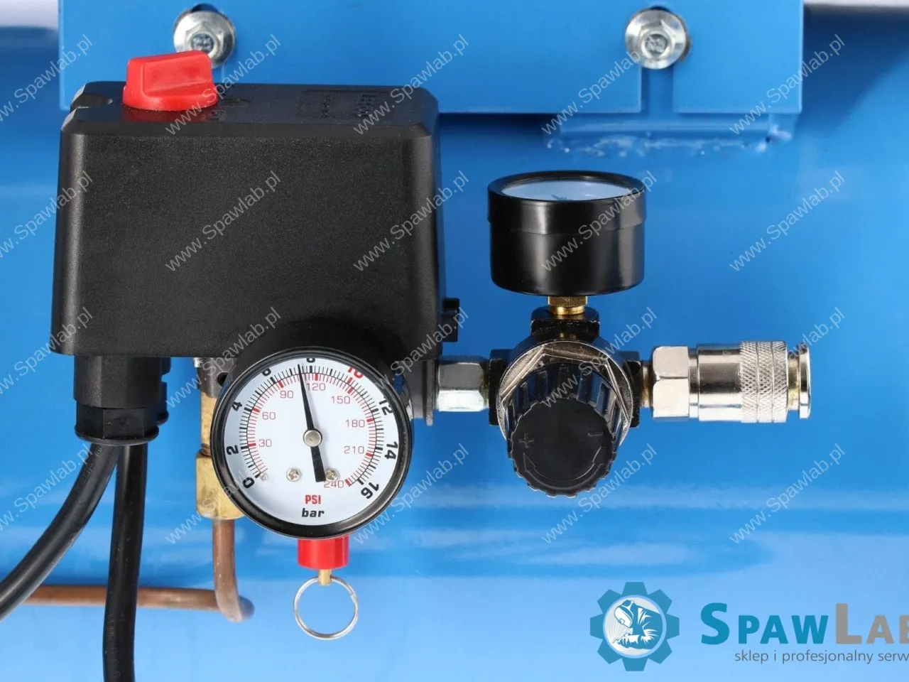 Airpress Kompresor LM 25-350 + zestaw z pistoletem do tynkowania i wężem pneumatycznym, zdjęcie 9