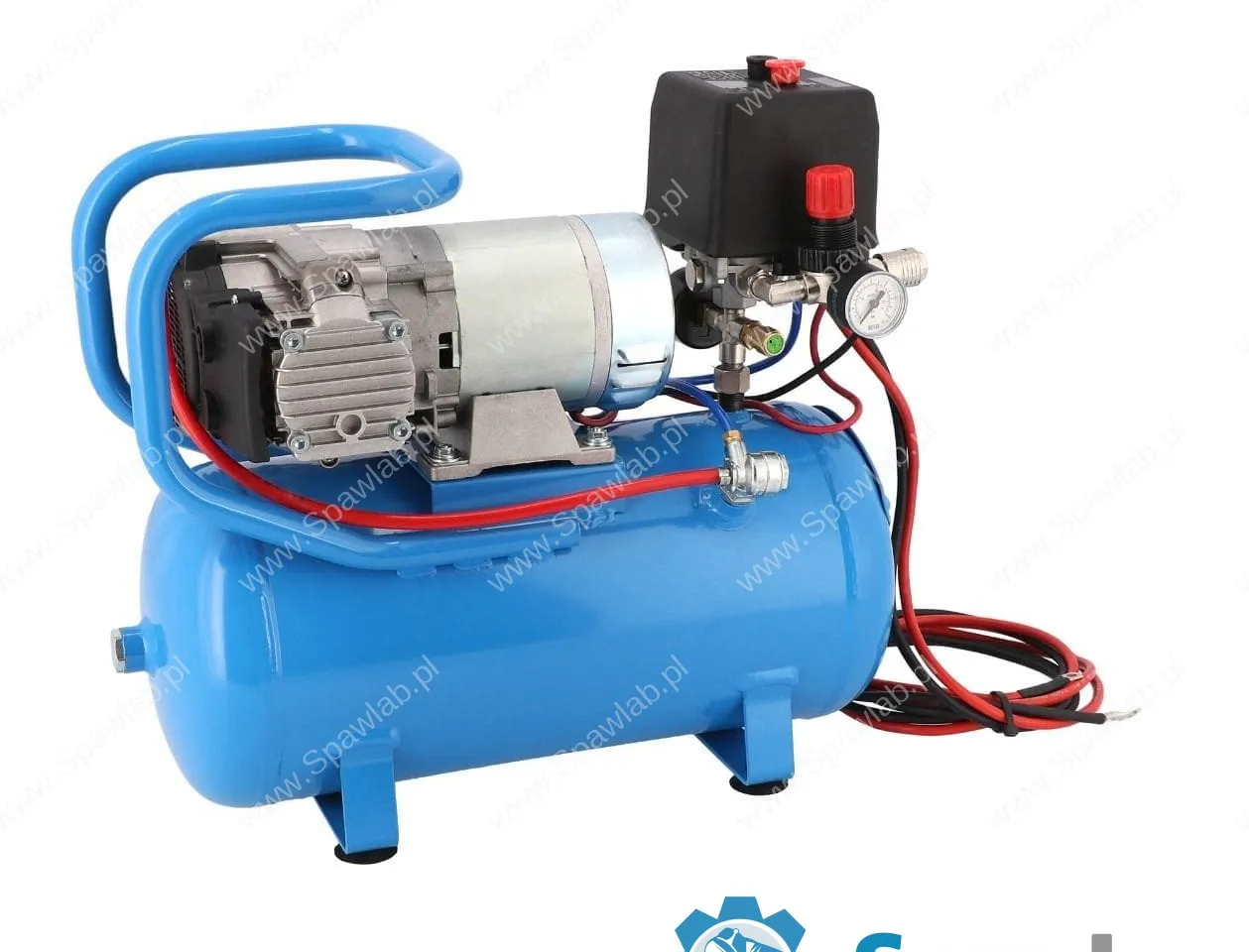 Airpress Kompresor samochodowy 12V DC 12-180/15 10 bar 0.75 KM/0.55 kW 144 l/min 15 l bezolejowy dwutłokowy, zdjęcie 4