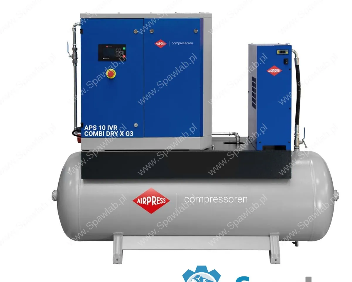 Airpress Kompresor śrubowy APS 10 IVR Combi Dry X G3 10 bar 10 KM/7.5 kW 328 - 1081 l/min 500 l, zdjęcie 4