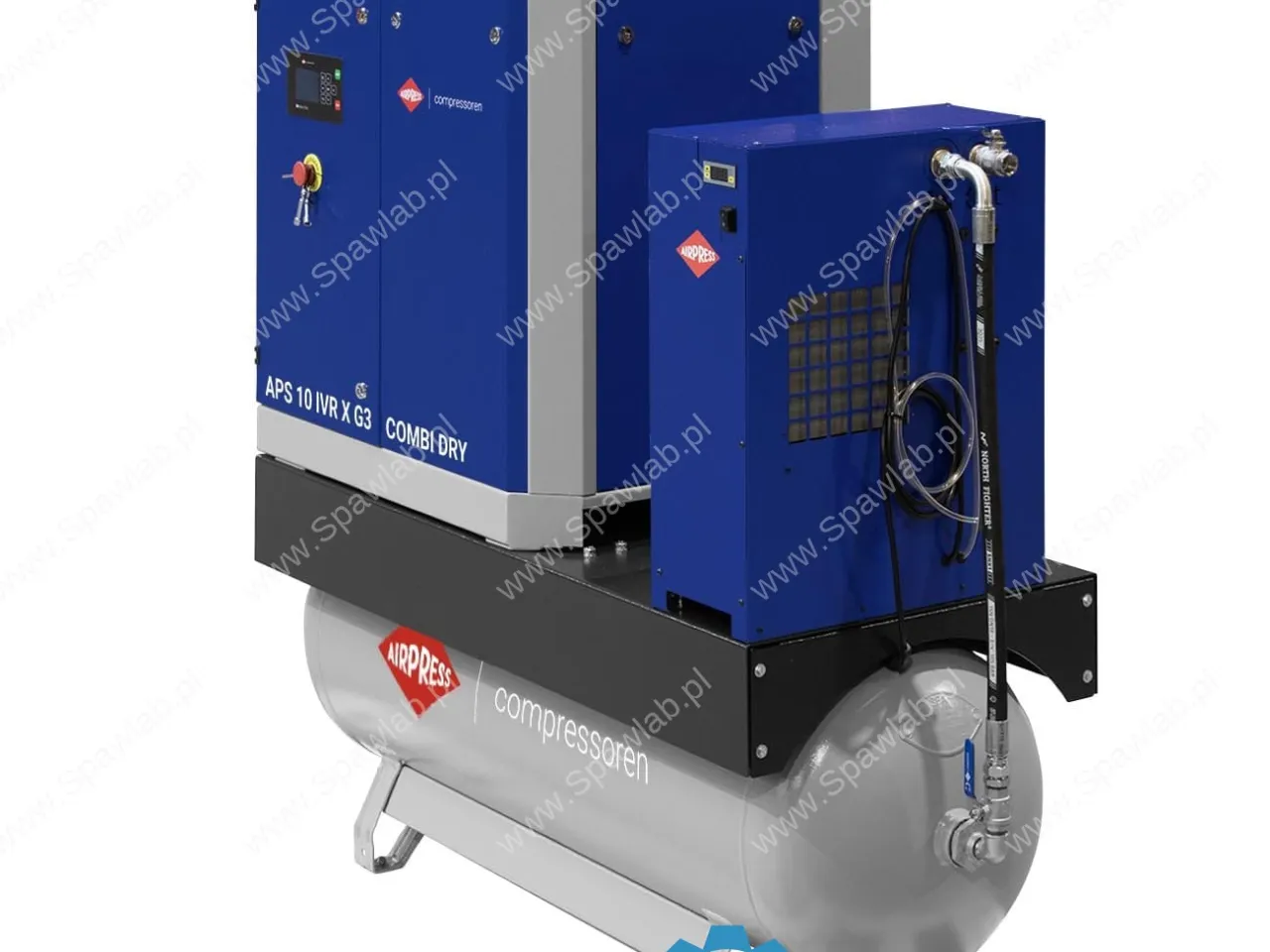 Airpress Kompresor śrubowy APS 10 IVR Combi Dry X G3 10 bar 10 KM/7,5 kW 328-1081 l/min 270 l, zdjęcie 4