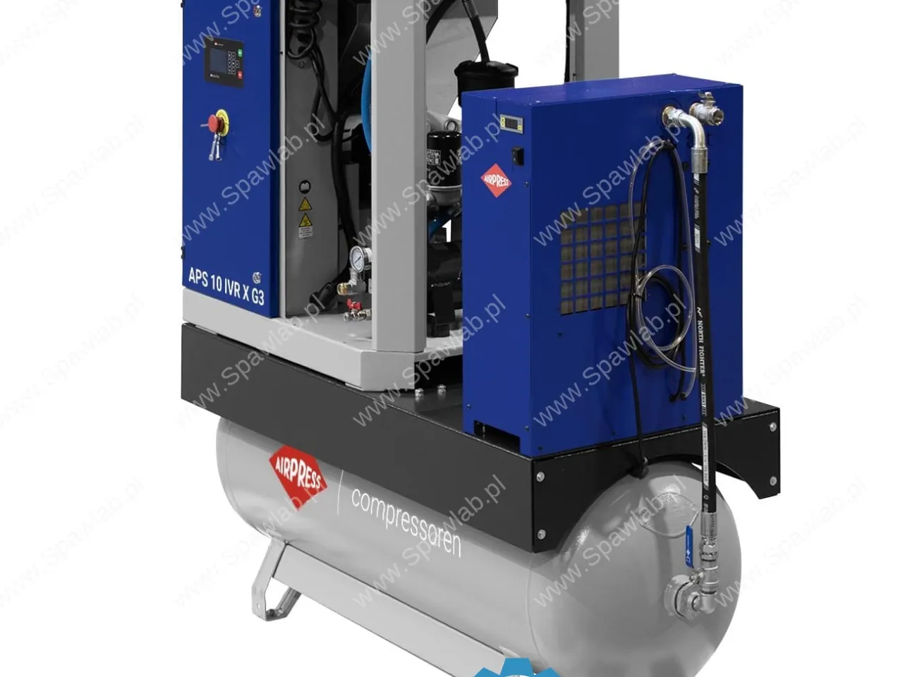 Airpress Kompresor śrubowy APS 10 IVR Combi Dry X G3 10 bar 10 KM/7,5 kW 328-1081 l/min 270 l, zdjęcie 5