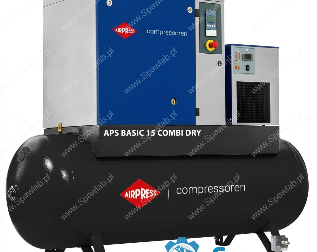 Airpress Kompresor śrubowy APS 15 Basic Combi Dry 8 bar 15 KM/11 kW 1620 l/min 500 l