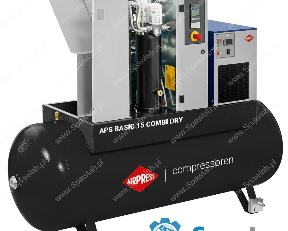 Airpress Kompresor śrubowy APS 15 Basic Combi Dry 8 bar 15 KM/11 kW 1620 l/min 500 l, zdjęcie 2