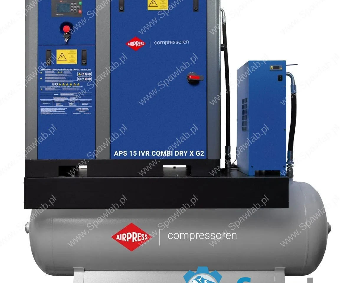 Airpress Kompresor śrubowy APS 15 IVR Combi Dry X G2 10 bar 15 KM/11 kW 630-1680 l/min 500 l, zdjęcie 2