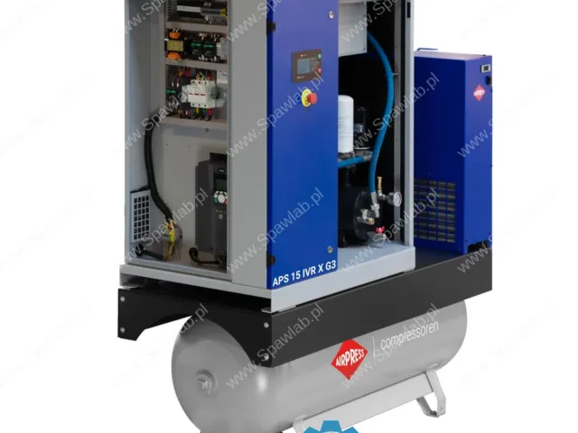 Airpress Kompresor śrubowy APS 15 IVR X G3 Combi Dry 10 bar 15 KM/11 kW 544-1579 l/min 270 l