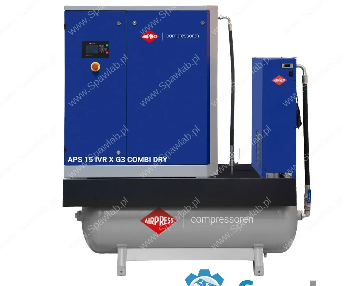 Airpress Kompresor śrubowy APS 15 IVR X G3 Combi Dry 10 bar 15 KM/11 kW 544-1579 l/min 270 l, zdjęcie 2