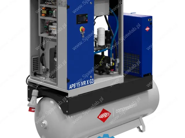 Airpress Kompresor śrubowy APS 15 IVR X G3 Combi Dry 10 bar 15 KM/11 kW 544-1579 l/min 500 l
